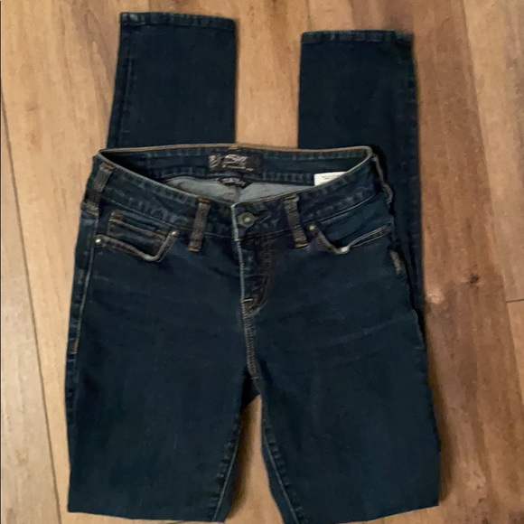 Silver Mid Skinny Jean W26 L 31 - Picture 9 of 10